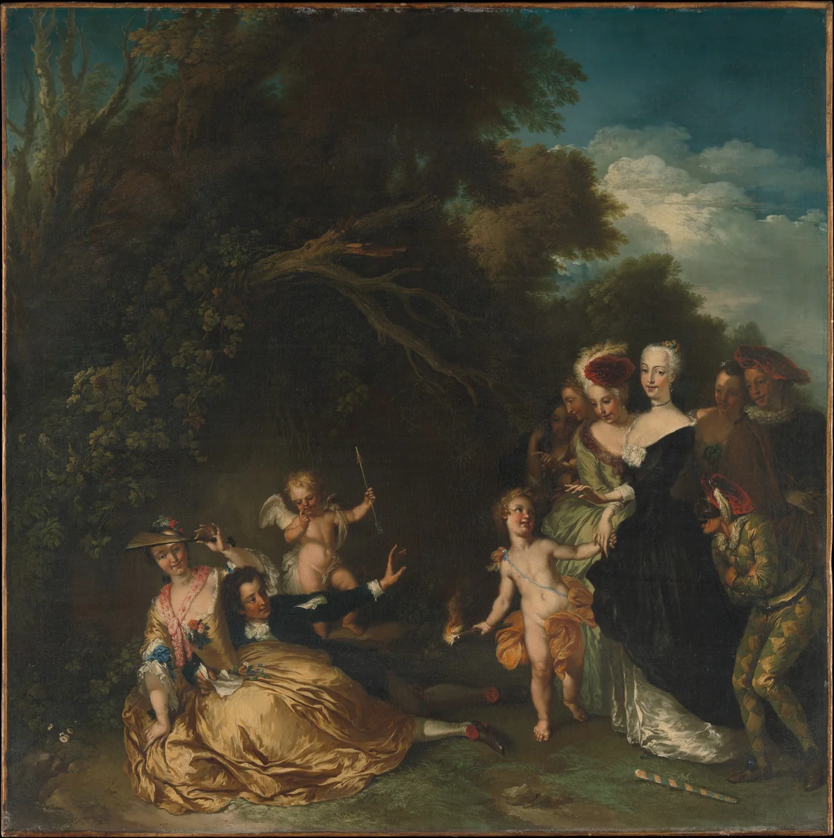 Surprised, or Infidelity Found Out by Christian Wilhelm Ernst Dietrich, painting, 1732-1774