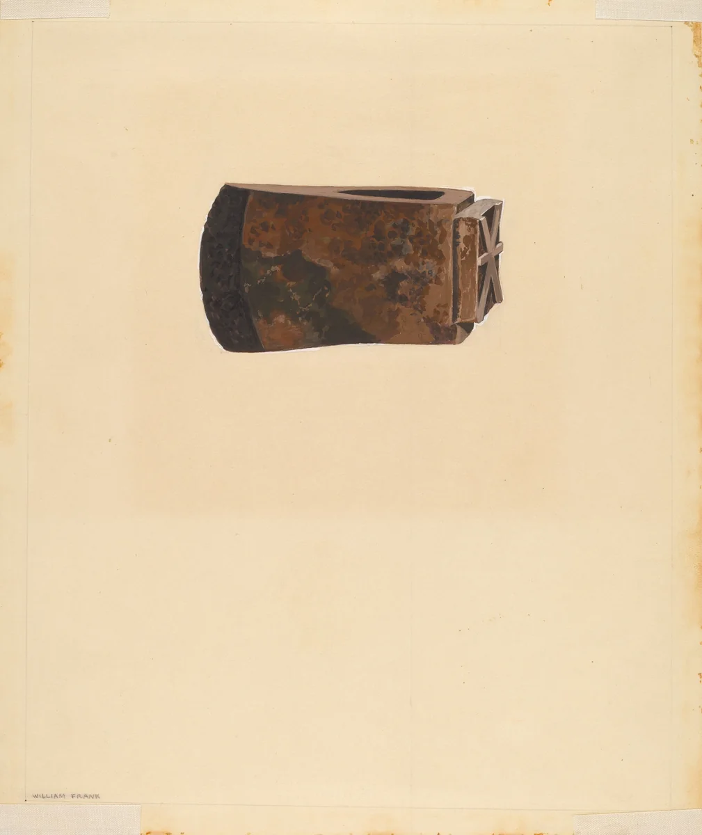 Log Marker by William Frank, index of american design, 1935-1942