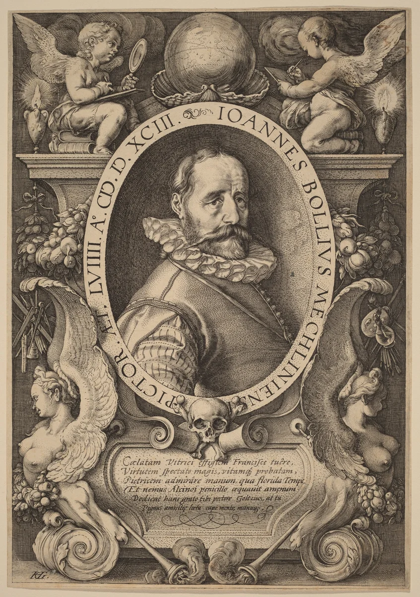 Hans Bol by Hendrick Goltzius, print, 1593