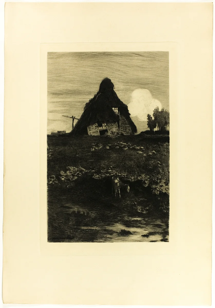 Moor Hut by Hans am Ende, print, 1895