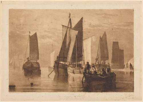 Calm by Joseph Turner, print, 1812