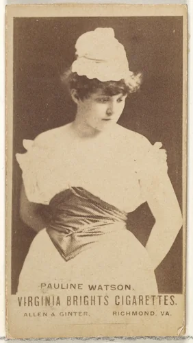Pauline Watson, from the Actors and Actresses series (N45, Type 1) for Virginia Brights Cigarettes by Allen & Ginter, photograph, 1885-1891