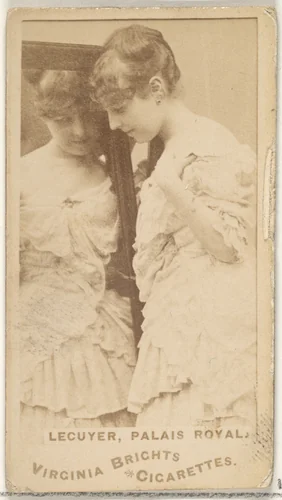Lecuyer, Palais Royal, from the Actors and Actresses series (N45, Type 1) for Virginia Brights Cigarettes by Allen & Ginter, photograph, 1885-1891