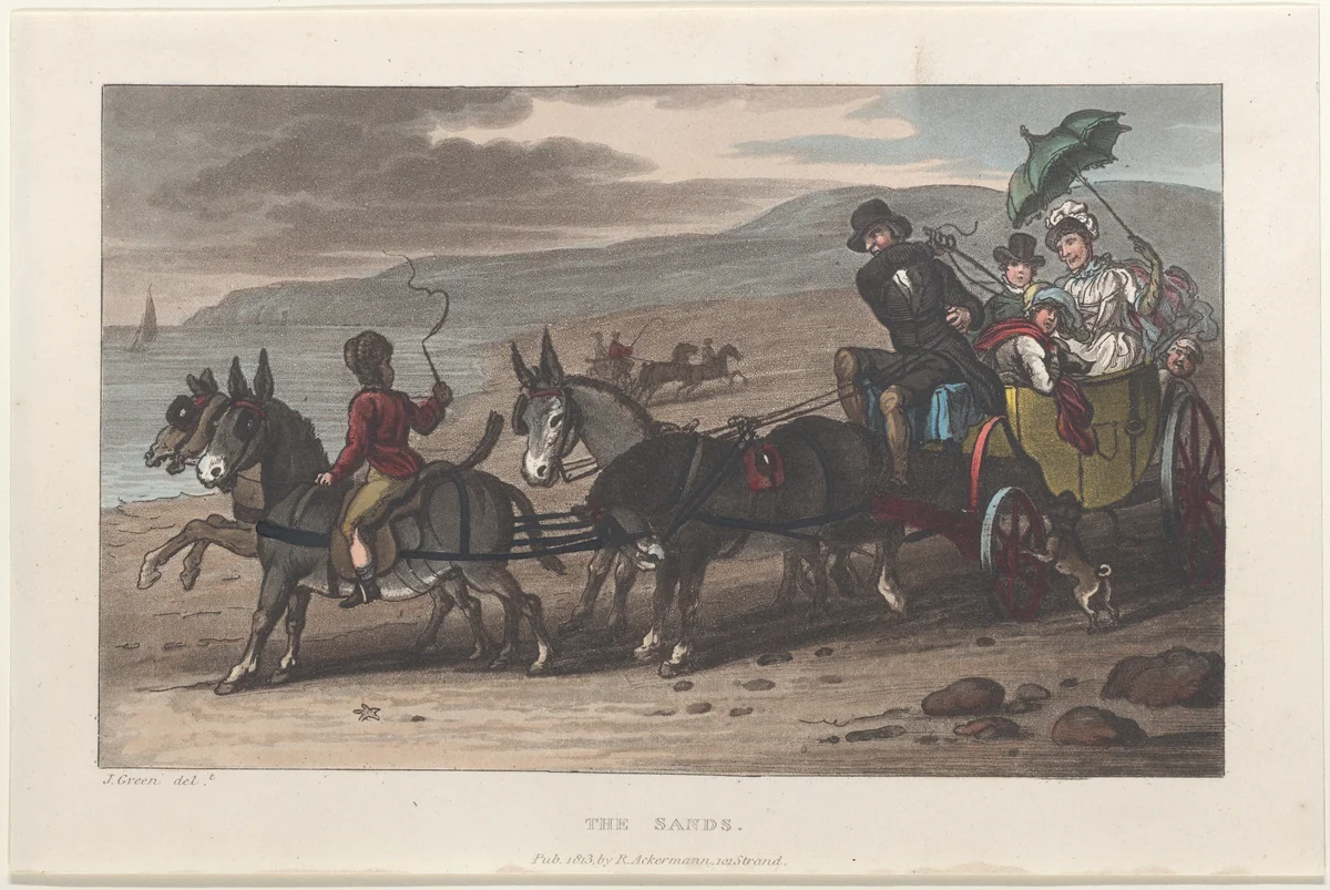 The Sands by Thomas Rowlandson, print, 1813