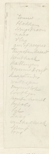 Schets van putti met symbolen met betrekking tot de VOC by Jurriaan Andriessen, drawing, 1752-1819