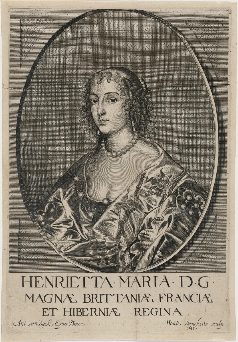 Henrietta Maria, Queen of Charles I by Hendrik Danckerts
Sir Anthony van Dyck, print, 1625-1680