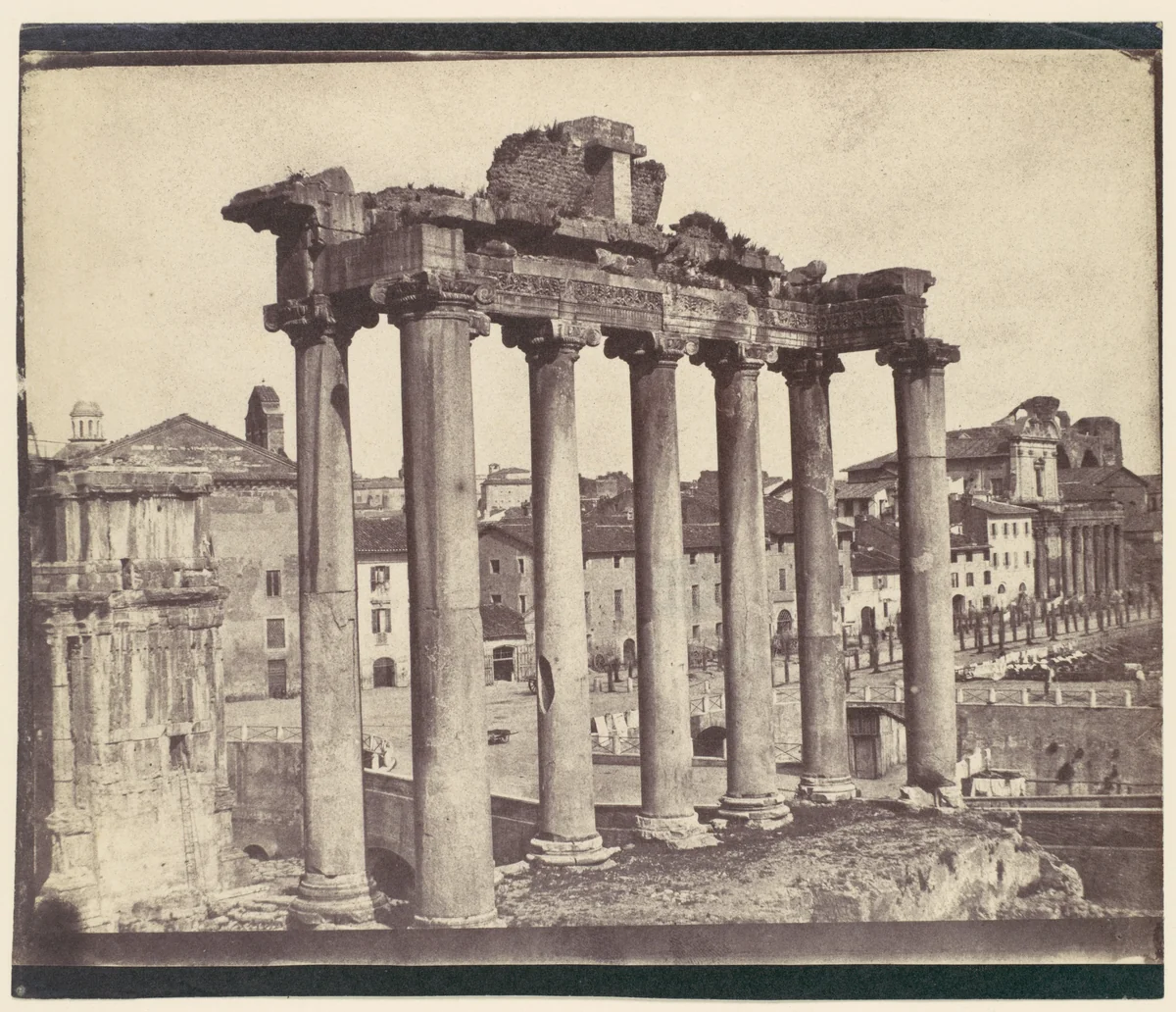 [Temple of Concord, Rome] by Calvert Richard Jones, photograph, 1850-1859