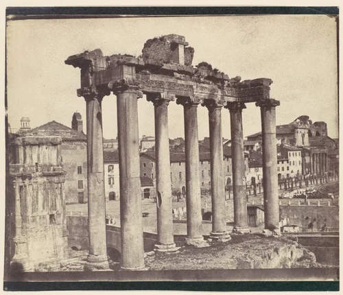 [Temple of Concord, Rome] by Calvert Richard Jones, photograph, 1850-1859
