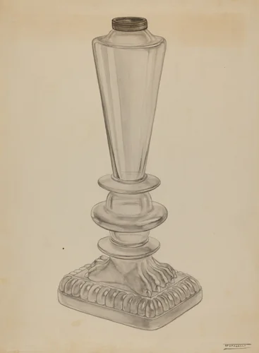 Lamp by Frank Fumagalli, index of american design, 1937