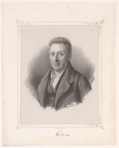 Portret van Frederik Høegh-Guldberg by Emilius Ditlev Baerentzen, print, 1837-1868
