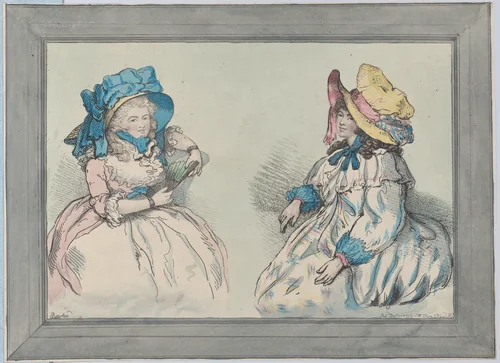 Beauties by Thomas Rowlandson, print, 1792