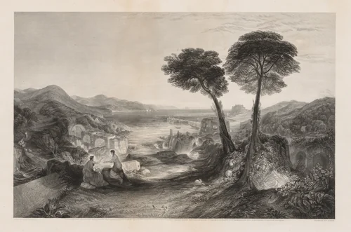 The Bay of Baiae, Apollo and the Sibyl by Thomas Abiel Prior, print, 1873