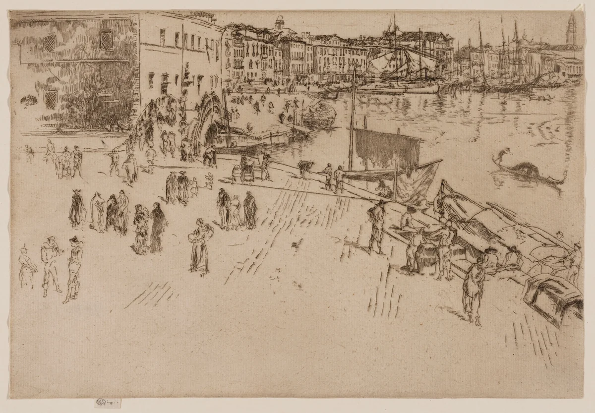 The Riva by James McNeill Whistler, print, 1879-1880