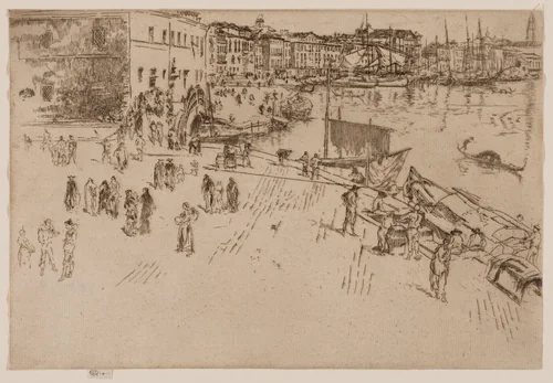 The Riva by James McNeill Whistler, print, 1879-1880