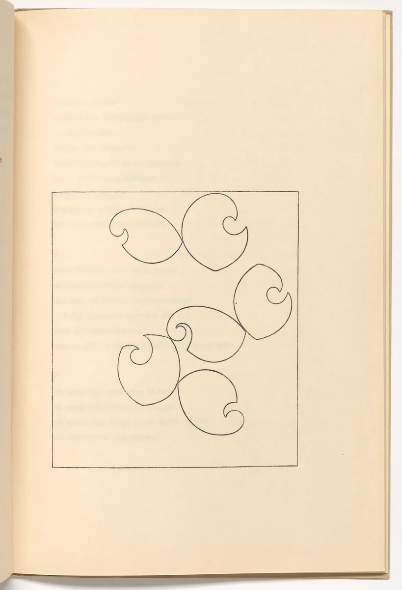 Plate (folio 12) from Muscheln und schirme (Shells and Umbrellas) by Sophie Taeuber-Arp, illustrated book, 1939