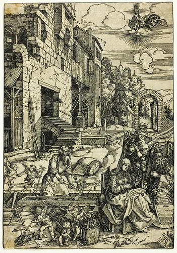 The Holy Family in Egypt, from The Life of the Virgin by Albrecht Dürer, print, 1502