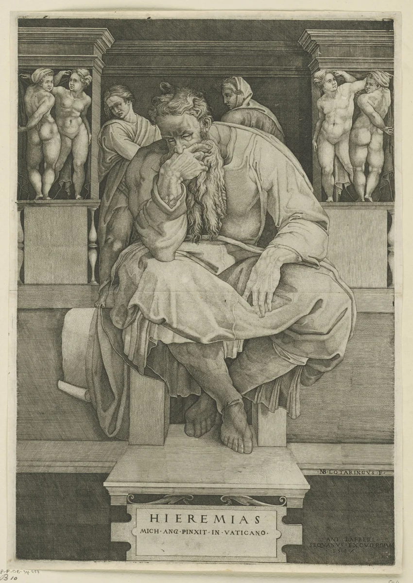 Profeet Jeremia by Unknown, print, 1547