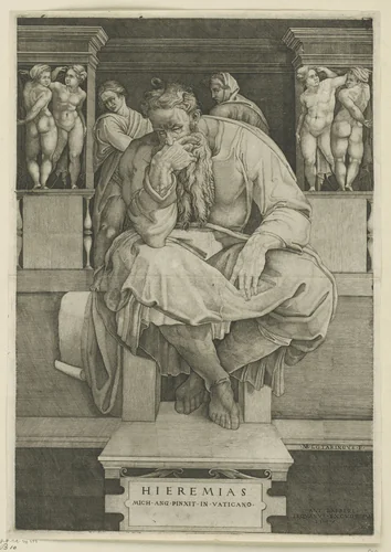 Profeet Jeremia by Unknown, print, 1547