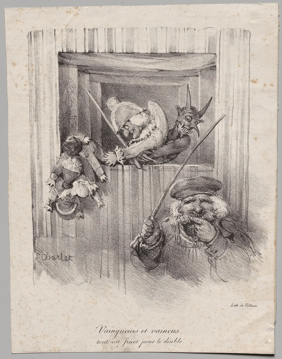 Winners and Losers, All Are Food for the Devil by Nicolas Toussaint Charlet, print, 1822