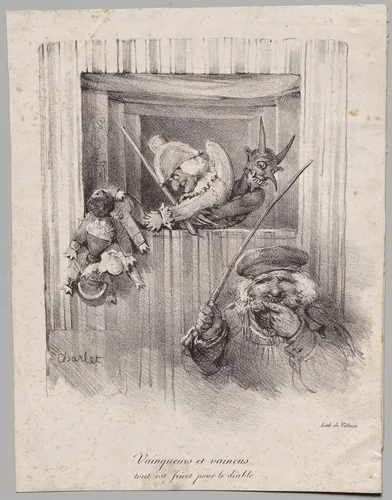 Winners and Losers, All Are Food for the Devil by Nicolas Toussaint Charlet, print, 1822