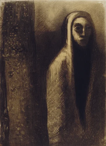 Prophète by Odilon Redon, drawing, 1860-1916