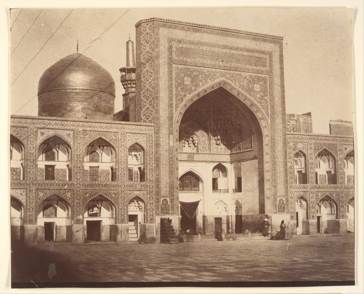 [Main Gate of Imam Riza, Mashhad, Iran] by Luigi Pesce, photograph, 1850-1859