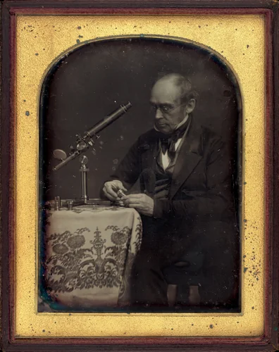 Portrait of a Scientist by Unknown 19th Century, photograph, 1835-1845