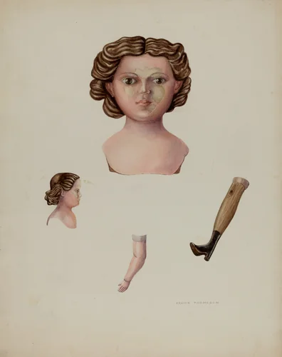 Doll (Composition) by Archie Thompson, index of american design, 1941