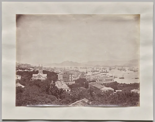 Untitled (General view of Hong Kong from the Scandal Point looking west) by William Pryor Floyd, photograph, 1866-1873