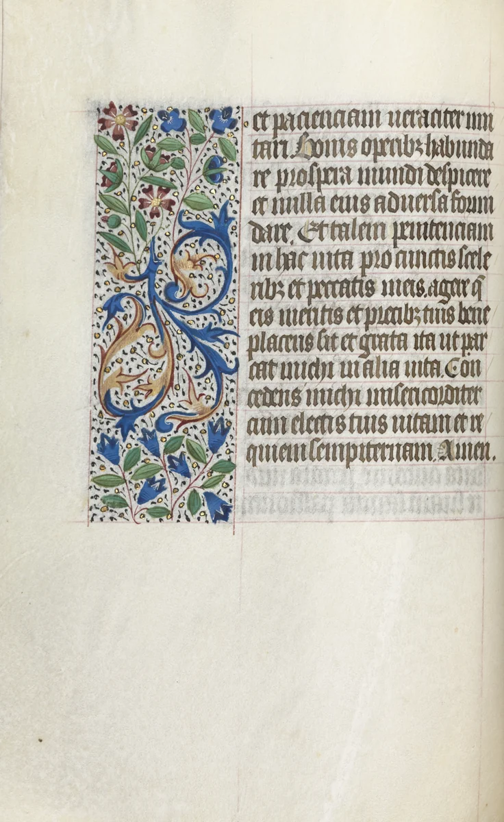Book of Hours (Use of Rouen): fol. 26v by Master of the Geneva Latini, book, 1465-1475