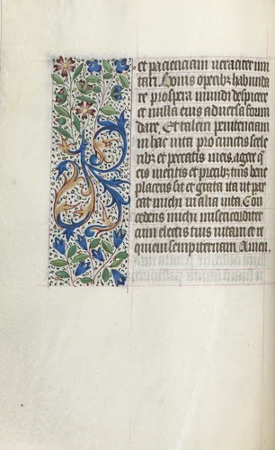 Book of Hours (Use of Rouen): fol. 26v by Master of the Geneva Latini, book, 1465-1475