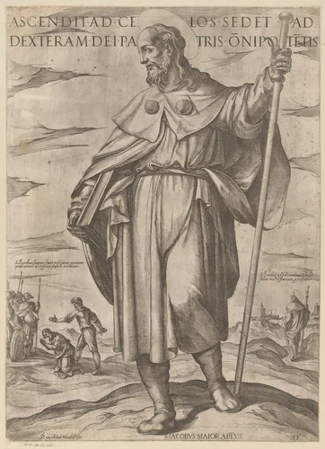 De heilige Jakobus de Meerdere by Unknown, print, 1565-1630
