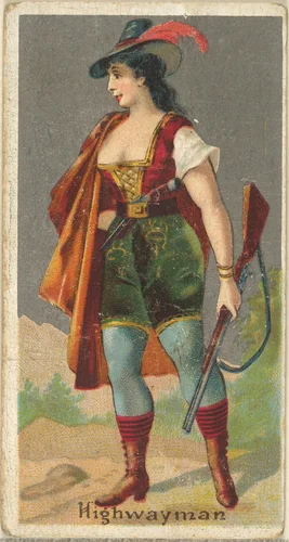 Highwayman, from the Occupations for Women series (N166) for Old Judge and Dogs Head Cigarettes by Goodwin & Company, print, 1887