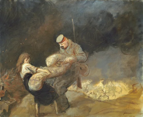 The Requisition by Jean-Louis Forain, painting, 1919