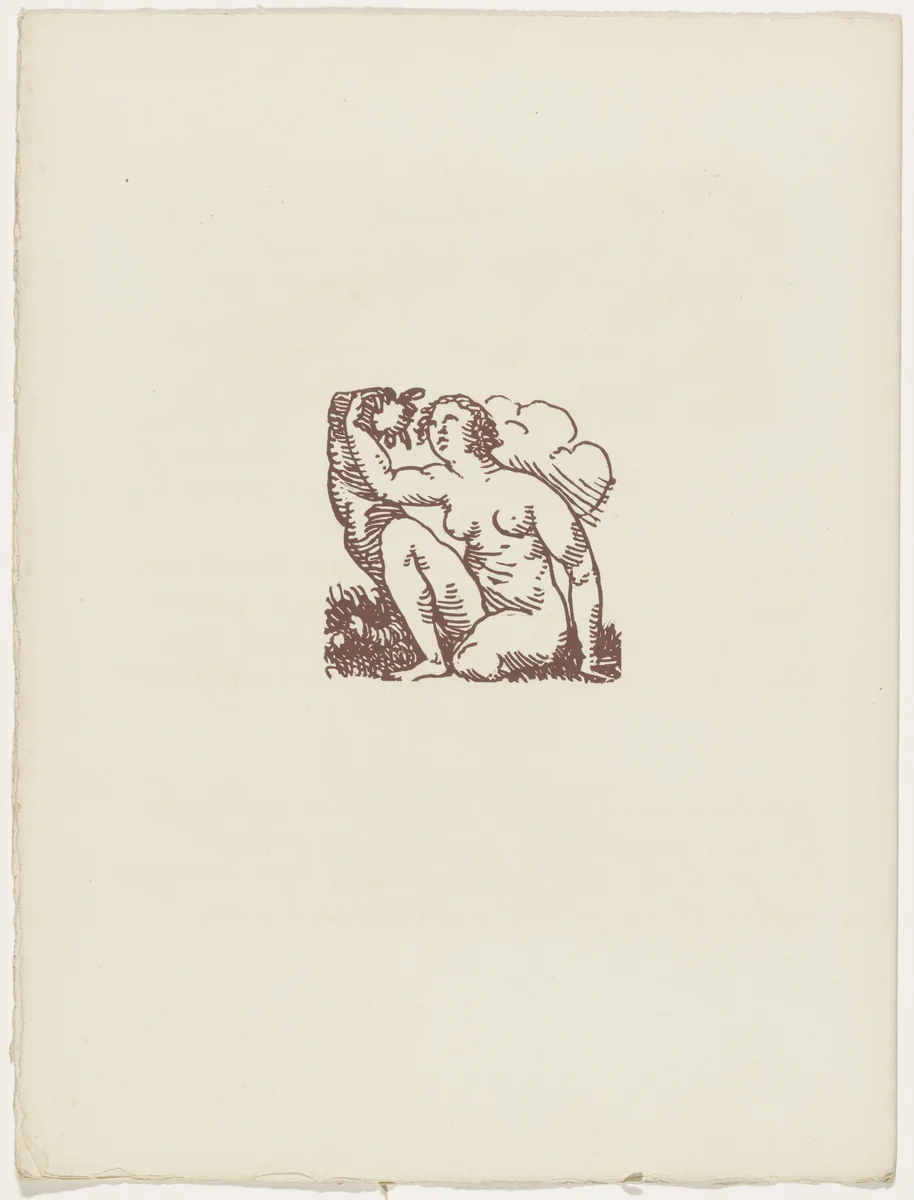 Vignette (folio 57 verso) from Les Amours (The Loves) by Émile Bernard, illustrated book, 1915