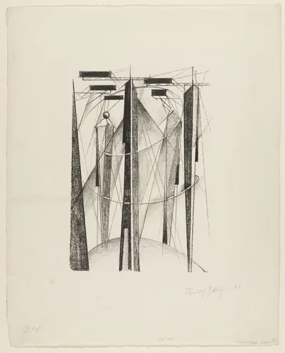 Abstraction by Rudolf Belling, print, 1922