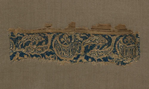 Fragment of a Band by Unknown, textile, 1300-1350
