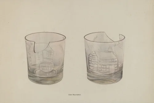 Whiskey Glass by Chris Makrenos, index of american design, 1941