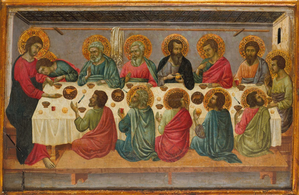 The Last Supper by Ugolino da Siena, painting, 1322-1333