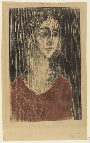 The Gothic Girl (Birgitte III) by Edvard Munch, print, 1930