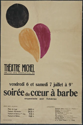 Soirée du Coeur à Barbe by Robert Delaunay, design, 1923