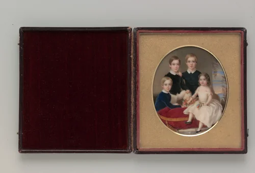 The Thompson Children by John Carlin, artwork, 1846