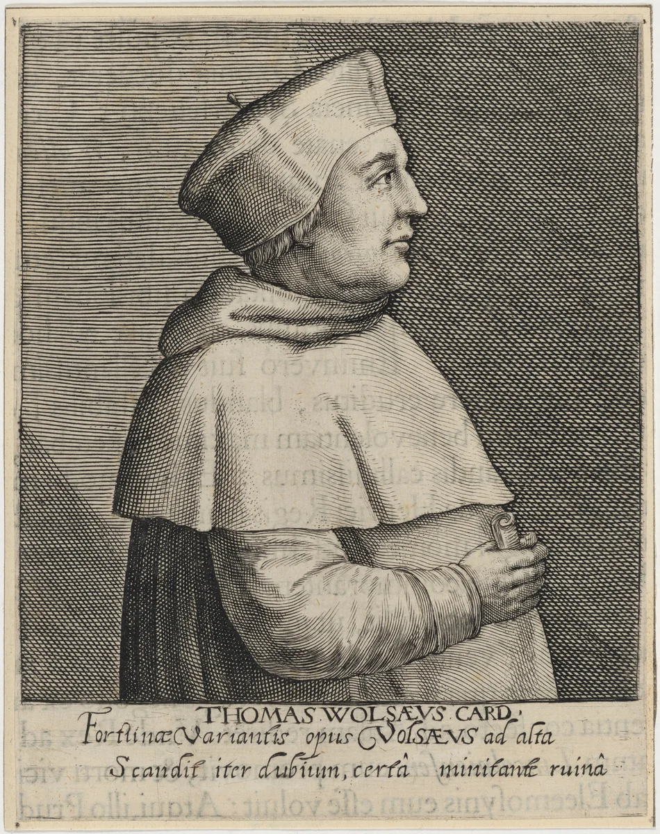 Thomas Wolsey, Cardinal by Willem de Passe, print, 1620