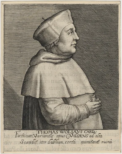 Thomas Wolsey, Cardinal by Willem de Passe, print, 1620