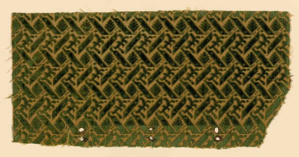 Fragment by Italy, textile, 1601-1635