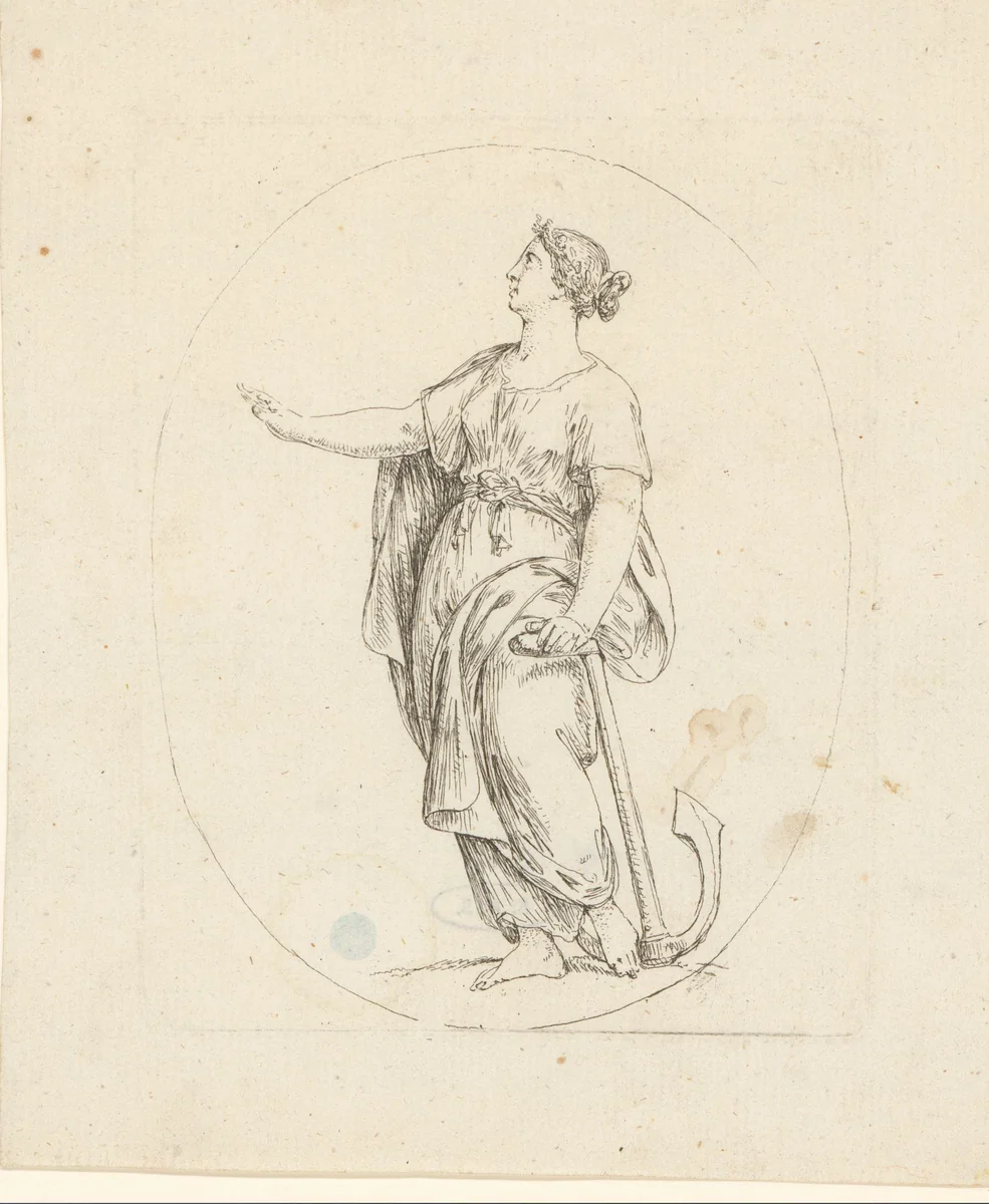 Allegorie van de hoop by Bernhard Rode, print, 1788