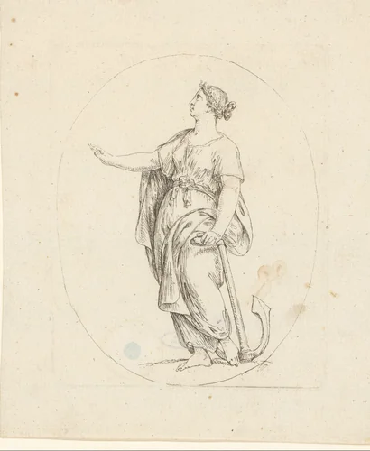 Allegorie van de hoop by Bernhard Rode, print, 1788