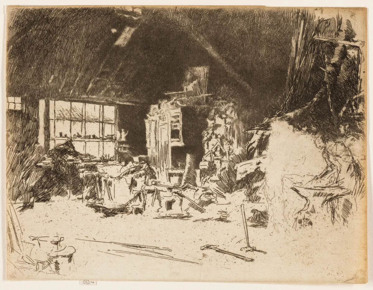 The Smithy by James McNeill Whistler, print, 1880