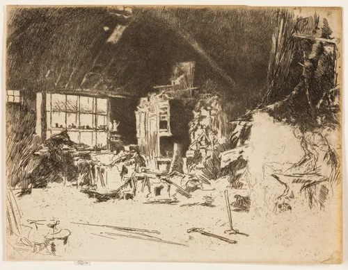 The Smithy by James McNeill Whistler, print, 1880
