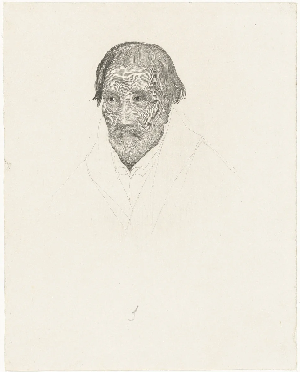 Mansbuste in ovaal by Henricus Wilhelmus Couwenberg, print, 1829-1845